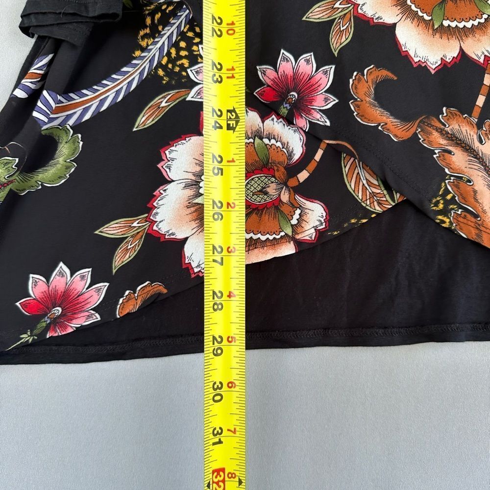 5 for $45  Anthony Richards Floral Top Blouse Shirt Size M - Picture 5 of 6